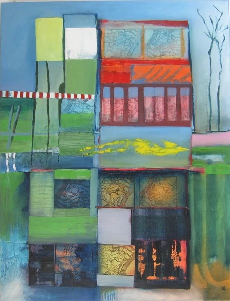 Fragmenten van een landschap, 2009, 120x100