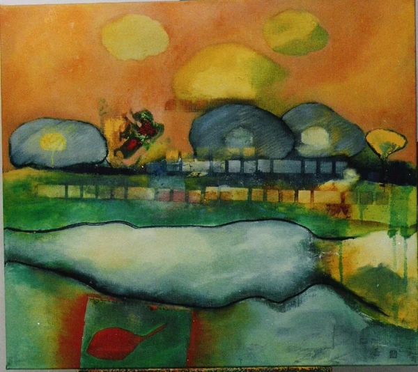 Zomerlandschap, 2001, 100x80