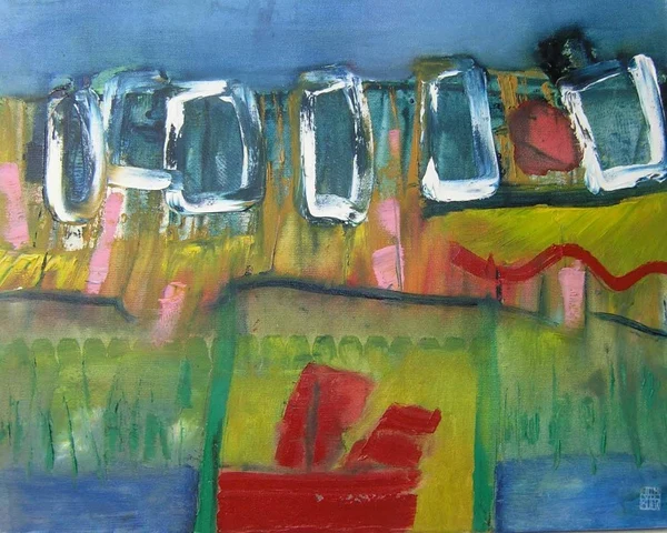 Koeien langs de sloot, 2004, 40x50