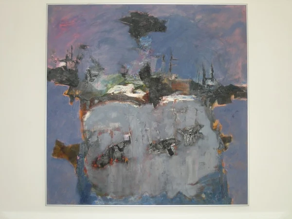 Vogels vliegen in een donker gat, 110x110, 2002