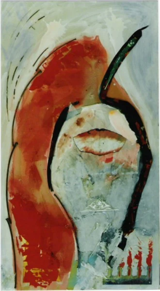 Fire snake 1, 2004, 120x50