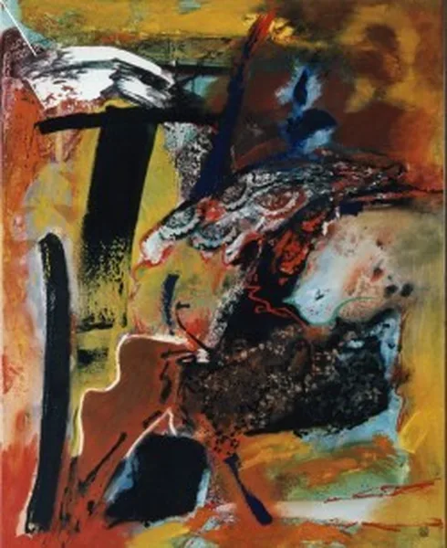 Flamenco, 100x80 cm. LMC schoolbestuur Rotterdam, serie rond “dans”